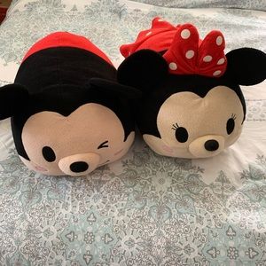 Mickey and Minnie plush